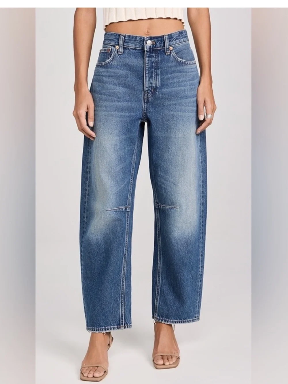 Madewell Darted Barrel-leg jean - Picture 1 of 7